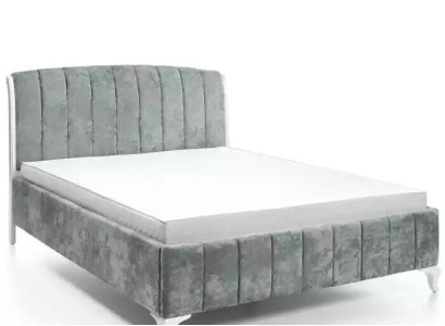 Luxuriöses Betten Schlafzimmer grau Doppelbett Holzbetten Bettgestell Bett