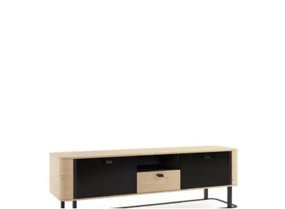Wohnwand rtv Sideboard TV Ständer niedrige Seite Wohnwände Holz Metall