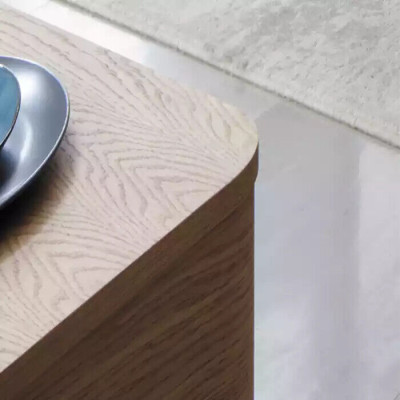 Wohnwand rtv Sideboard TV Ständer niedrige Seite Wohnwände Holz Metall