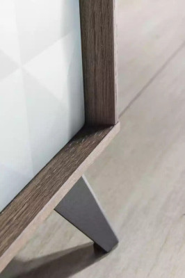 Design Wandschrank Regal Wohnzimmer TV-Ständer Holz Wand Regale