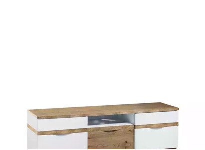 TV Ständer Fernseher Wand Wohnwand Low board weiß Hochglanz tv Ständer