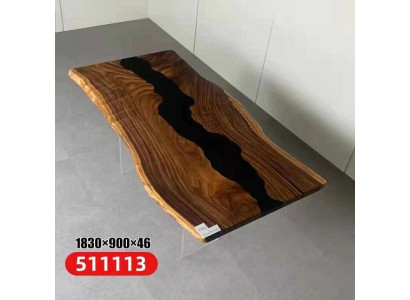 Epoxid Harz Fluss Tisch Echtes Holz Schwarz Wasser Tissche Epoxy Möbel Neu