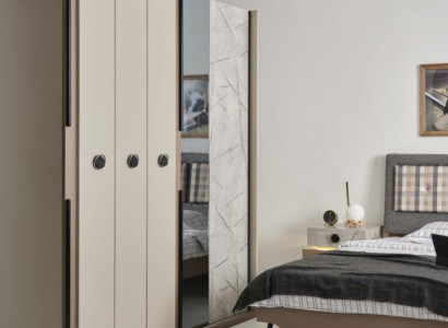 Moderner Kleiderschrank Luxus Schrank Holz Schränke Glas Schlafzimer neu