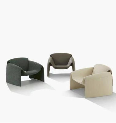 Modern Sessel Fernseh Couch 1 Sitzer Sofa Textil Stoff luxuriöse Sessel