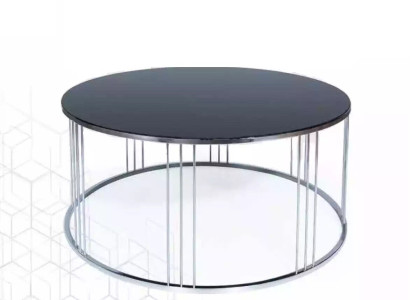 Couchtisch Möbel Luxus neuschwarz Modern Wohnzimmer Design Edelstahl