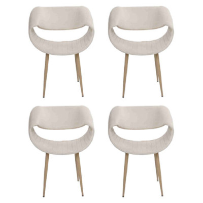 Modern 4x Stühle Polsterstuhl Luxus Sessel Lehnstuhl Esszimmer Wohnzimmer Neu