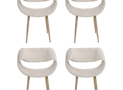 Modern 4x Stühle Polsterstuhl Luxus Sessel Lehnstuhl Esszimmer Wohnzimmer Neu