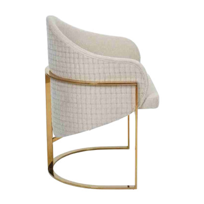 Stilvoll 2x Stühle Polsterstuhl Esszimmerstuhl Metall Küchenstuhl Weiß Modern