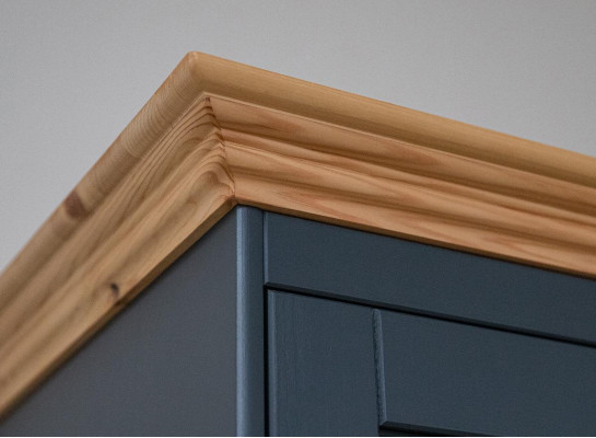 Design Kommode Holz Möbel Schrank Vitrine klassisch Schrank Buffet Bar Anrichte