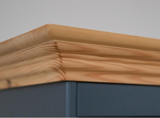 Klassisch Vitrine Vitrinen Schrank Handarbeit Vollholz Schränke Massiv Holz Neu