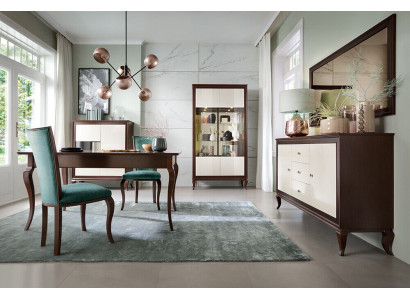 Komplett Set Esstisch + 6 Stühle Esszimmer Set Deko Ess Gruppe Holz Tisch