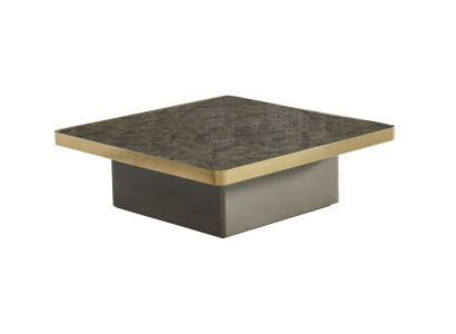 Beistelltisch Holz Neu Modern Design Möbel Luxus Dunkelgrau Marmor Wohnzimmer