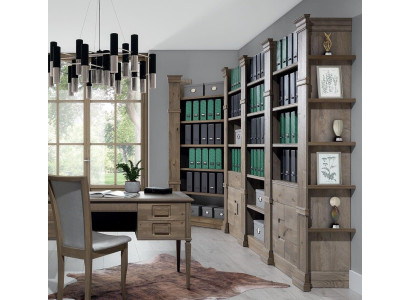 Eckregal Regal Aufbewahrung Wohnwand Aktenschrank Büro Schrank Möbel