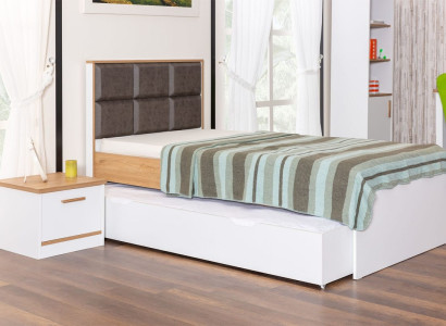 Exklusives Kinderzimmer Holzbett Designer Einzelbett Edle Kinderbetten