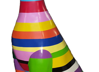 Statuen Skulptur Deko Statue Bunte Deko Statue Skulptur Abstrakt Design Figur