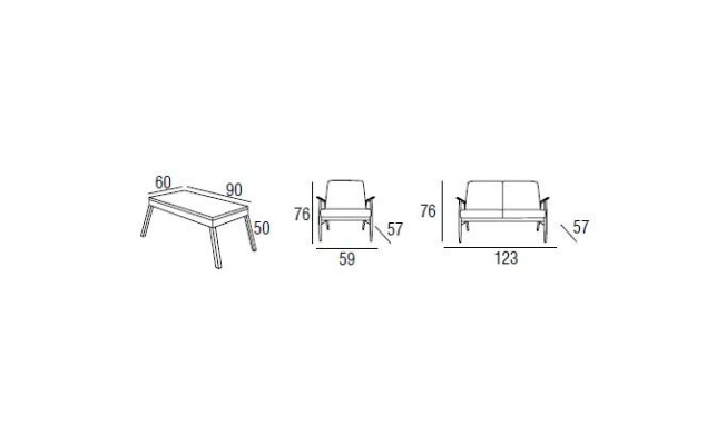 Rote Garten Garnitur Luxus Sitzmöbel Tisch Sofa Terrassen Couch 4tlg.