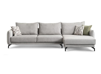 Couch L Form Ecksofa Wohnlandschaft Große Sofa Grau Modern Polstersofa