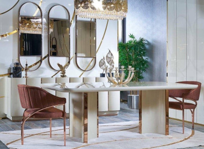 Luxus Tische Esszimmer Tisch Esszimmer Moderner Gold Edelstahl