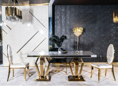 Luxus Tische Esszimmer Tisch Esszimmer Moderner Edelstahl Weiß