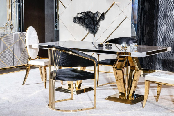 Luxus Tische Esszimmer Tisch Esszimmer Moderner Edelstahl Weiß