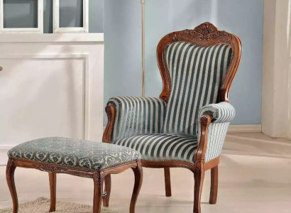Klassischer Sessel Wohnzimmer Einsitzer Designer Polster Sitz Stoffmöbel