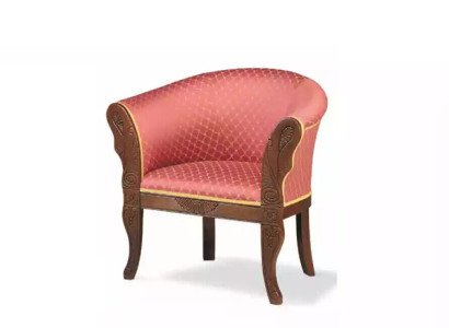 Klassischer Designer Sessel Wohnzimmermöbel Textilmöbel Polster Sitzer