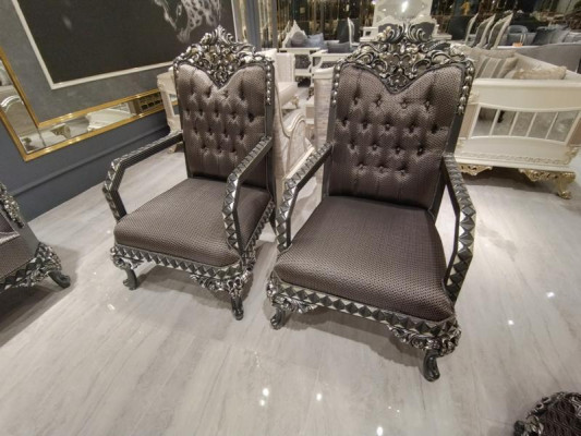 Prestigeträchtige 3+3+1 Wohnzimmer Garnitur Wohnzimmer set zwei Sofas und sessel