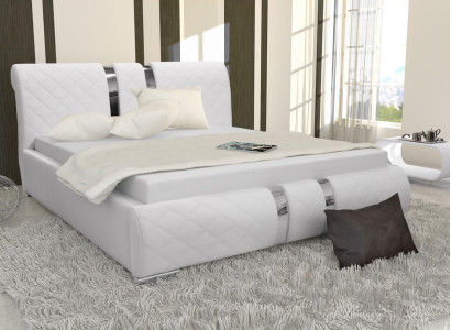 Bettgestell mit Kasten Bett Bettrahmen Weiß Betten 180cm Doppelbett Ehebett Neu