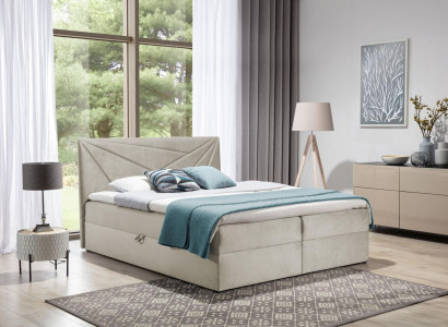 Doppelbett Bett mit Bettkasten Boxspringbett Ehebett Betten Polsterbett 180cm