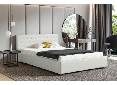 Doppelbett Ehebett Bettgestell Bett Polsterbett Betten Polyester Bettrahmen Neu