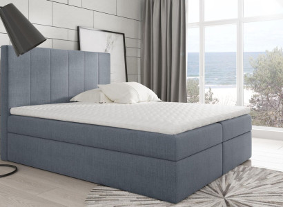 Modernes Bett Schlafzimmer Betten Stoff Boxspringbett Textil Design Doppel Hotel