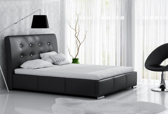 Ehebett Bettrahmen Betten Polsterbett Doppelbett Weiß Polyester Zeitgenössisch