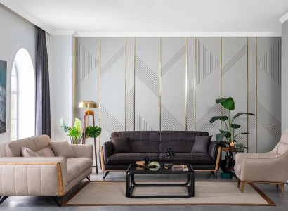 Sofa Couch Garnitur Möbel 3 tlg. Set Sofgarnitur Couchen Einrichtung