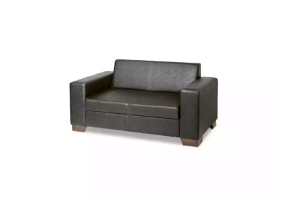 Zweisitzer Arbeitszimmermöbel Schwarz Büroeinrichtung Luxuriöse Sofa