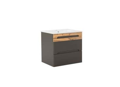 Badmöbel Set 60cm Dekorative Waschbecken mit Unterschrank Modern Waschtisch