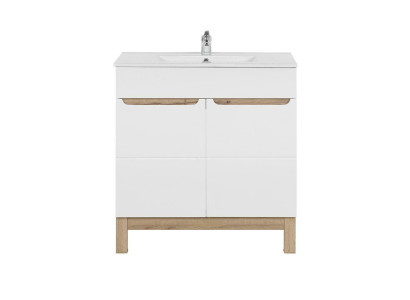 Weißer Waschtisch mit Unterschrank Hochwertige Waschbecken