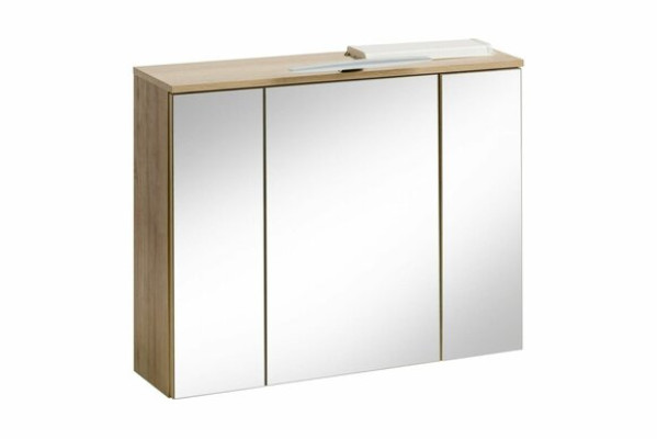 Spiegelschrank Wandschrank Badezimmerschrank Deko mit Spiegel 80 cm LED