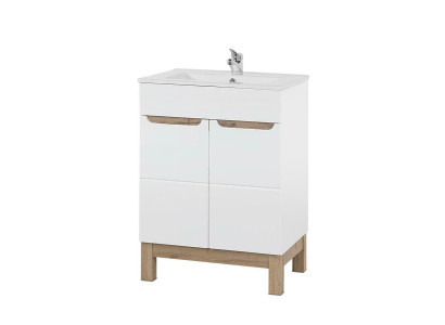 Waschbecken Waschtisch Unterschrank Becken Badezimmer Waschtische 60cm Keramik