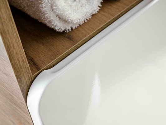 Waschtisch Badezimmer Waschbecken mit Aufsatz Becken 80cm