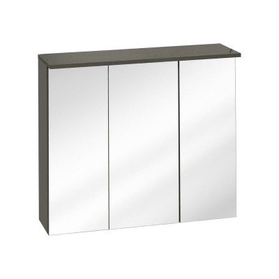 Spiegelschrank Wandschrank Badezimmerschrank mit Deko Spiegel 80 cm LED