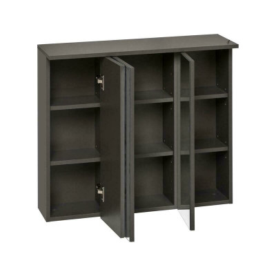 Spiegelschrank Wandschrank Badezimmerschrank mit Deko Spiegel 80 cm LED