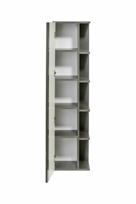 Badezimmer Hochschrank mit Spiegel Tür Regal Badschrank Badmöbel