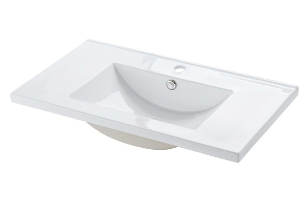 Keramik Waschtisch Waschbecken Einsatz Becken Weiß Waschbecken