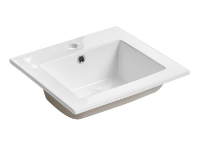 Keramik Waschtisch Waschbecken Aufsatzwaschtisch Weiß Einbau