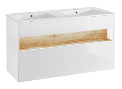 Doppel Waschtisch Waschbeckenunterschrank mit Waschtisch Becken