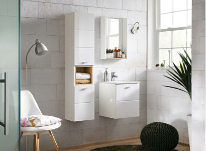 Waschplatz Badmöbel Badezimmer Set Waschtisch Waschbecken