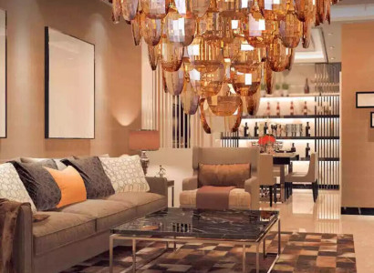 Kronleuchter Klassiker Lampe Wohnzimmer goldfarbene Kristall Deckenleuchte