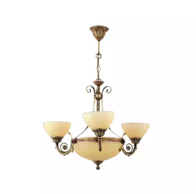 Takkrona lampa taklampa krona krona glas beige artikel