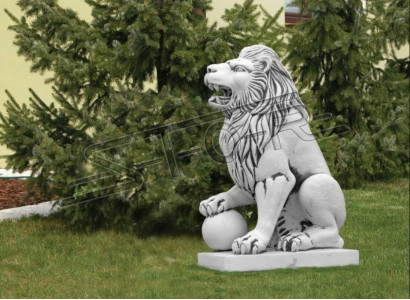 XXL Löwe Figur Garten Terrasse Dekoration Antik Stil Deko Stein Skulptur