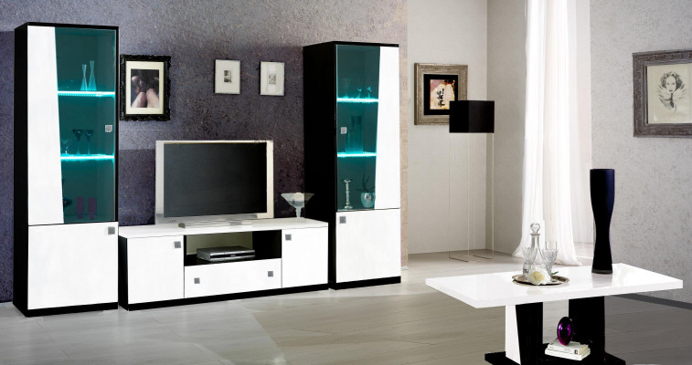 Edle Vitrine Modern Stil Schrank Schaufenster Wohnzimmer Glas Wohnzimmer Neu